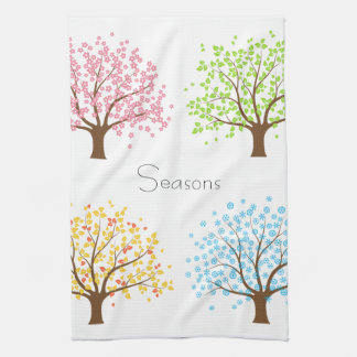 Linge De Cuisine Printemps Été Automne Hiver Arbres Cuisine Serviet