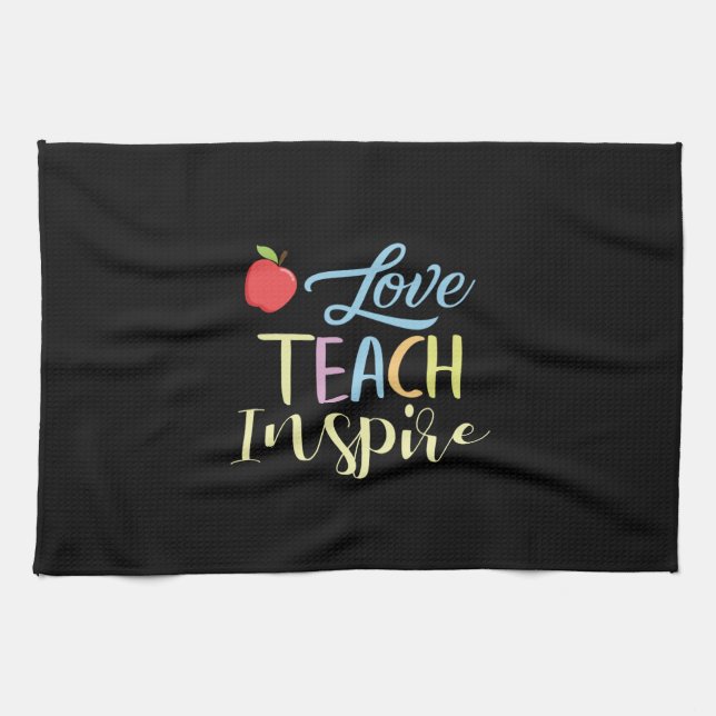 Linge De Cuisine Professeur Cadeaux | Love Teach Inspire (Horizontal)