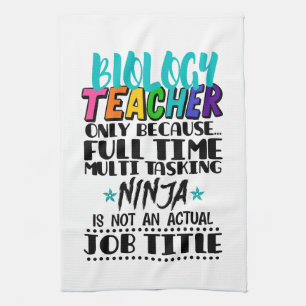 Linge De Cuisine Professeur de biologie seulement parce que plein t