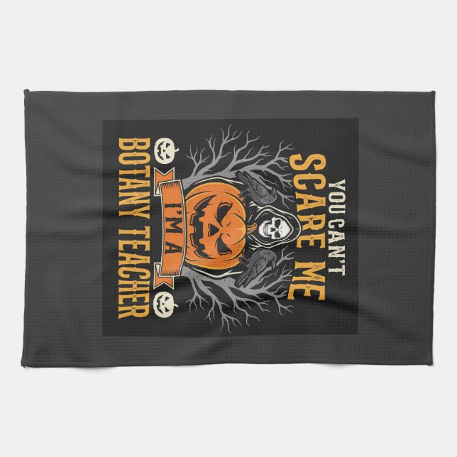 Linge De Cuisine Professeur de botanique d'Halloween squelette Citr (Horizontal)