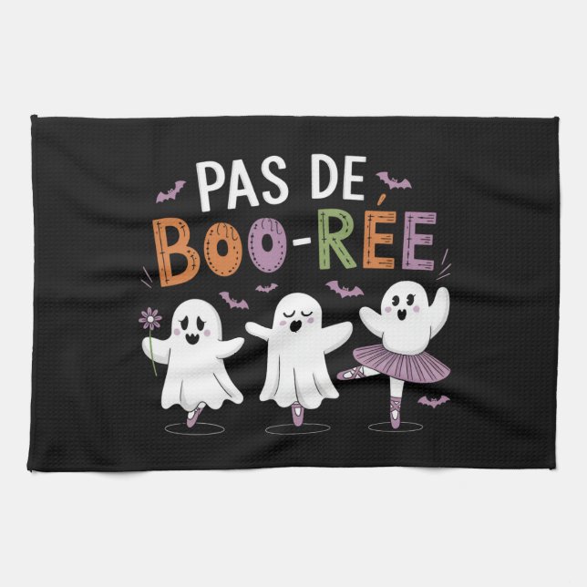 Linge De Cuisine Professeur de danse de ballet fantôme Pas de BOO-r (Horizontal)
