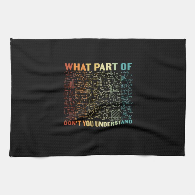 Linge De Cuisine Professeur De Mathématiques Quelle Partie Des Math (Horizontal)