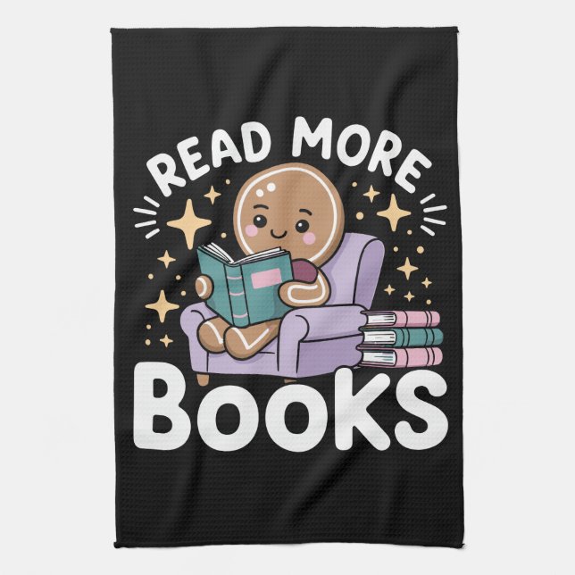 Linge De Cuisine Professeur de Noël Lire plus de livres drôle  (Vertical)