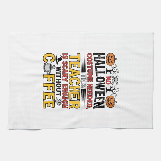 Linge De Cuisine Professeur Halloween Pas de Costume Nécessaire Drô (Horizontal)