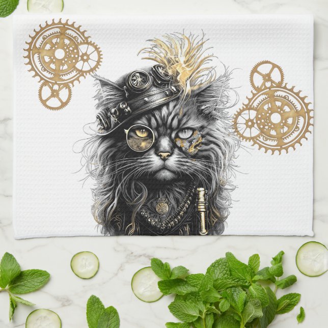 Linge De Cuisine Professeur Sprocket-Paws  (Plié)