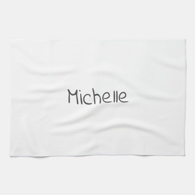 Linge De Cuisine Professional Modern Minimalist Plain Own Name (Horizontal)