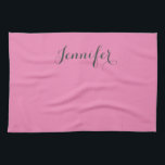 Linge De Cuisine Professional retro vintage rose ajouter votre nom<br><div class="desc">Ce modèle peut être customisé pour répondre à toutes les occupations personnelles.</div>