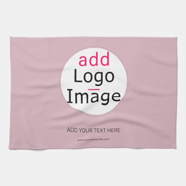 Linge De Cuisine Professionnel Personnalisable Rose Dusty Hue (Horizontal)