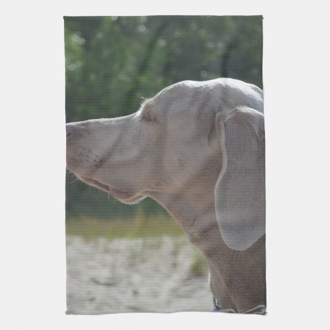 Linge De Cuisine Profil doux de chien de Weimaraner (Vertical)