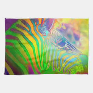 Linge De Cuisine Psychédélic Wild Life Zebra
