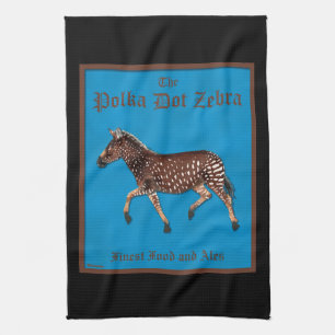 Linge De Cuisine Pub anglais Polka Dot Zebra