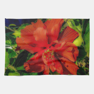 Linge De Cuisine Puissance des fleurs rouges