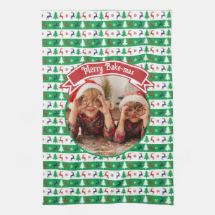 Linge De Cuisine Pull moche de Noël, photo de Jumper lumineux