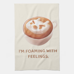 Linge De Cuisine Pun café : Iron T mousse avec des sentiments Art