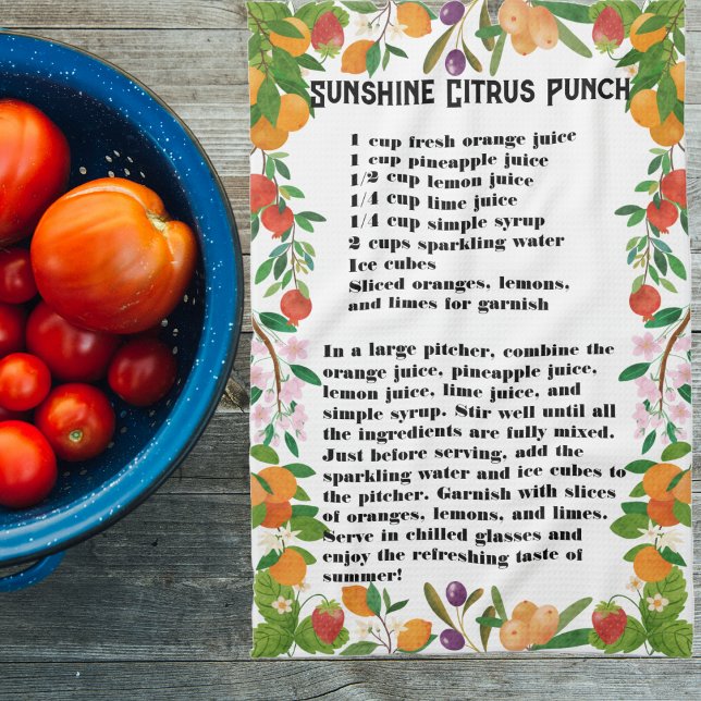 Linge De Cuisine Punch Citrus Sunshine (Créateur téléchargé)