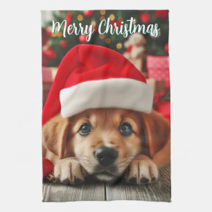 Linge De Cuisine Puppy Petit Aide du Père Noël