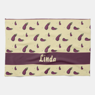 Linge De Cuisine Purple eggplants