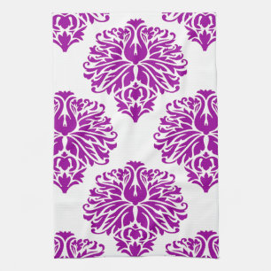 Linge De Cuisine Purple Elegant Damask