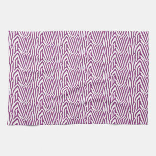 LINGE DE CUISINE PURPLE ZEBRA STRIPES