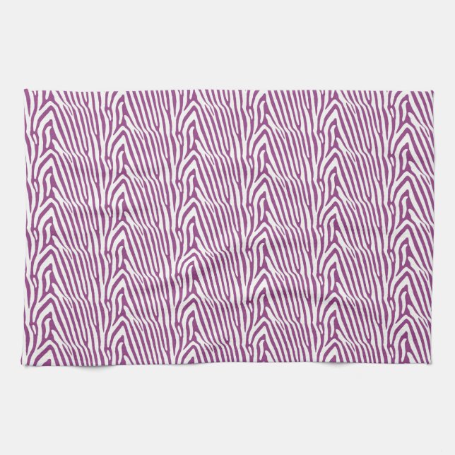 LINGE DE CUISINE PURPLE ZEBRA STRIPES (Horizontal)