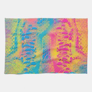 Linge De Cuisine PYTHON - moderne fractale décorative -