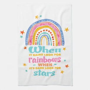 Linge De Cuisine Quand Il Pleut, Cherchez Les Arcs-En-Ciel