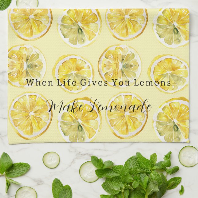 Linge De Cuisine Quand la vie vous donne des citrons (Plié)