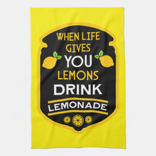 Linge De Cuisine Quand La Vie Vous Donne Des Citrons Boire De La Le
