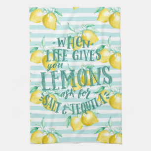 Linge De Cuisine Quand la vie vous donne des citrons   Citation Sal