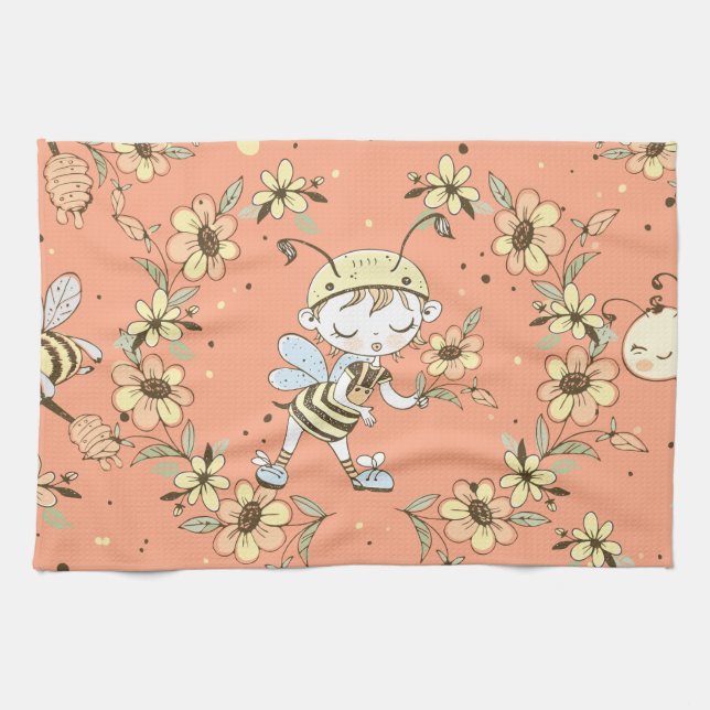 Linge De Cuisine Queen Bee Art (Horizontal)