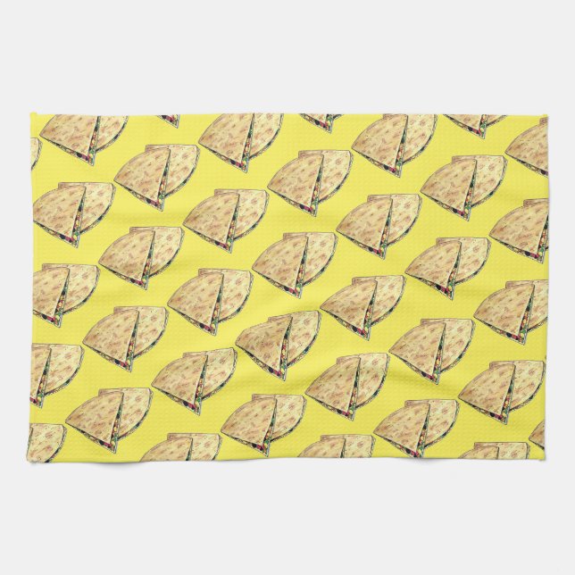 Linge De Cuisine Quesadilla Mexican Food Restaurant Appetizer (Horizontal)
