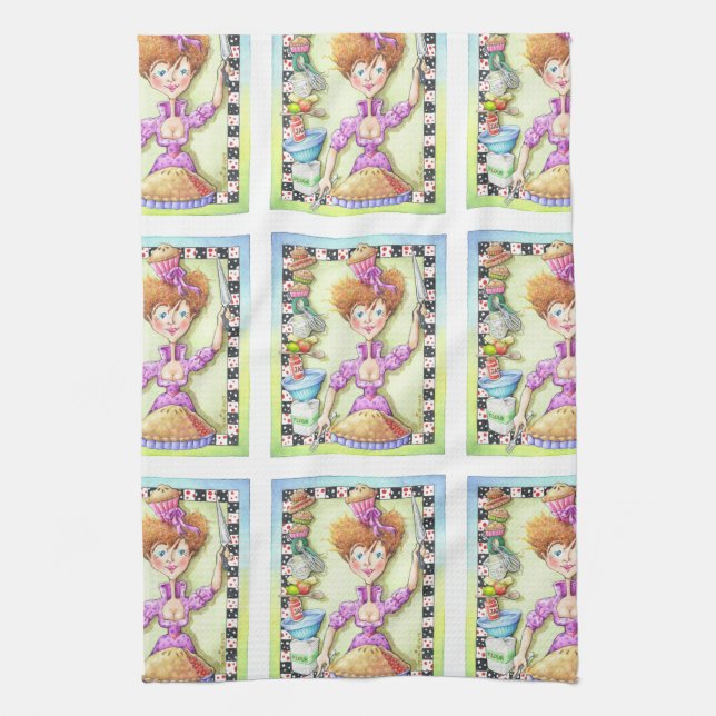 LINGE DE CUISINE QUEUE DE TARTES (Vertical)