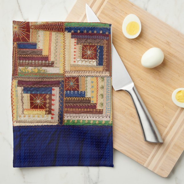 Linge De Cuisine Quilt Cabine du journal (Quart Plié)
