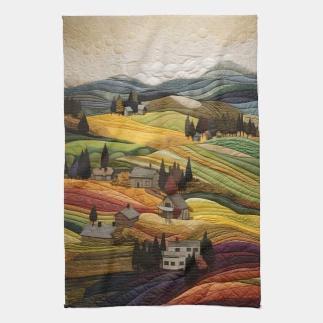 Linge De Cuisine Quilt de ferme (Vertical)