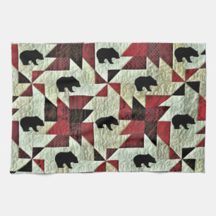 Linge De Cuisine Quilt d'ours noir