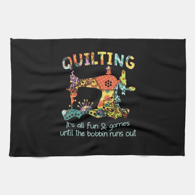 Linge De Cuisine Quilter Son Tout Amusant & Jeu Jusqu'À Ce Que Bobb (Horizontal)