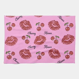 Linge De Cuisine RAB Rockabilly Baisers de Cerise sur Rose