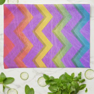 Linge De Cuisine Rainbow Chevron par Shirley Taylor