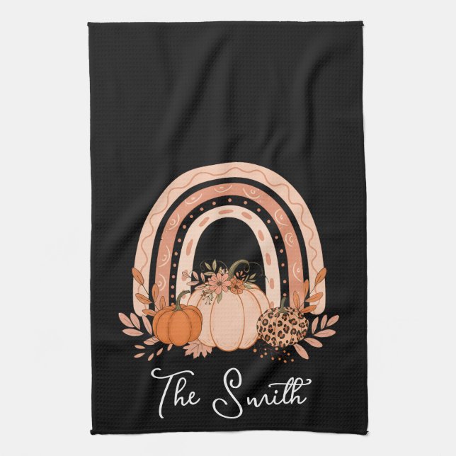 Linge De Cuisine Rainbow Fall Cuisine Citrouille |Action de grâces  (Vertical)