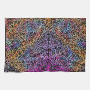 Linge De Cuisine Rainbow Kaleidoscope Mandala