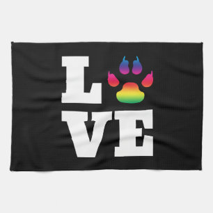 Linge De Cuisine Rainbow paw