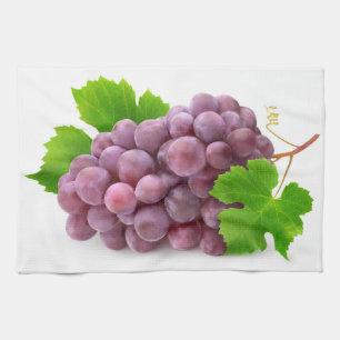Linge De Cuisine Raisin rouge
