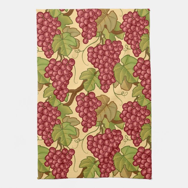 Linge De Cuisine Raisins (Vertical)