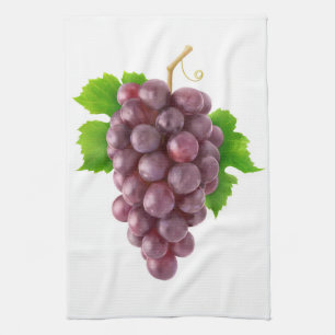Linge De Cuisine Raisins rouges