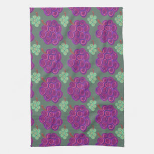 Linge De Cuisine Raisins violets et verts