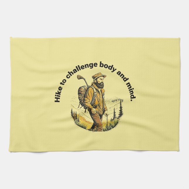 Linge De Cuisine Randonnée pour défier le corps et l'esprit. (Horizontal)