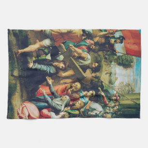 Linge De Cuisine Raphael Spasimo Christ Tombe Sous La Croix Art