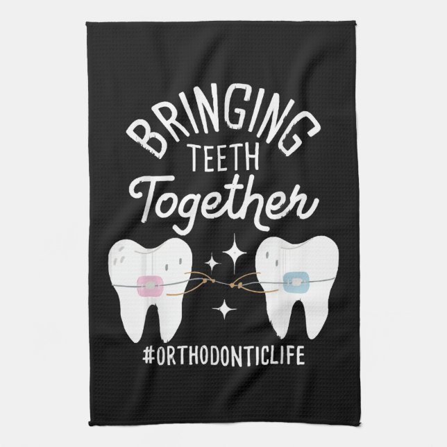 Linge De Cuisine Rapprocher les dents - Orthodontiste  (Vertical)