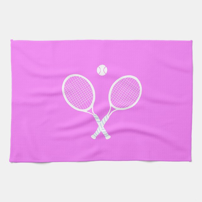 Linge De Cuisine Raquettes de tennis et Ball Pink Wellness (Horizontal)