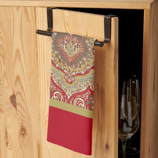 Linge De Cuisine Ratih Paisley (Pliage en tiers)
